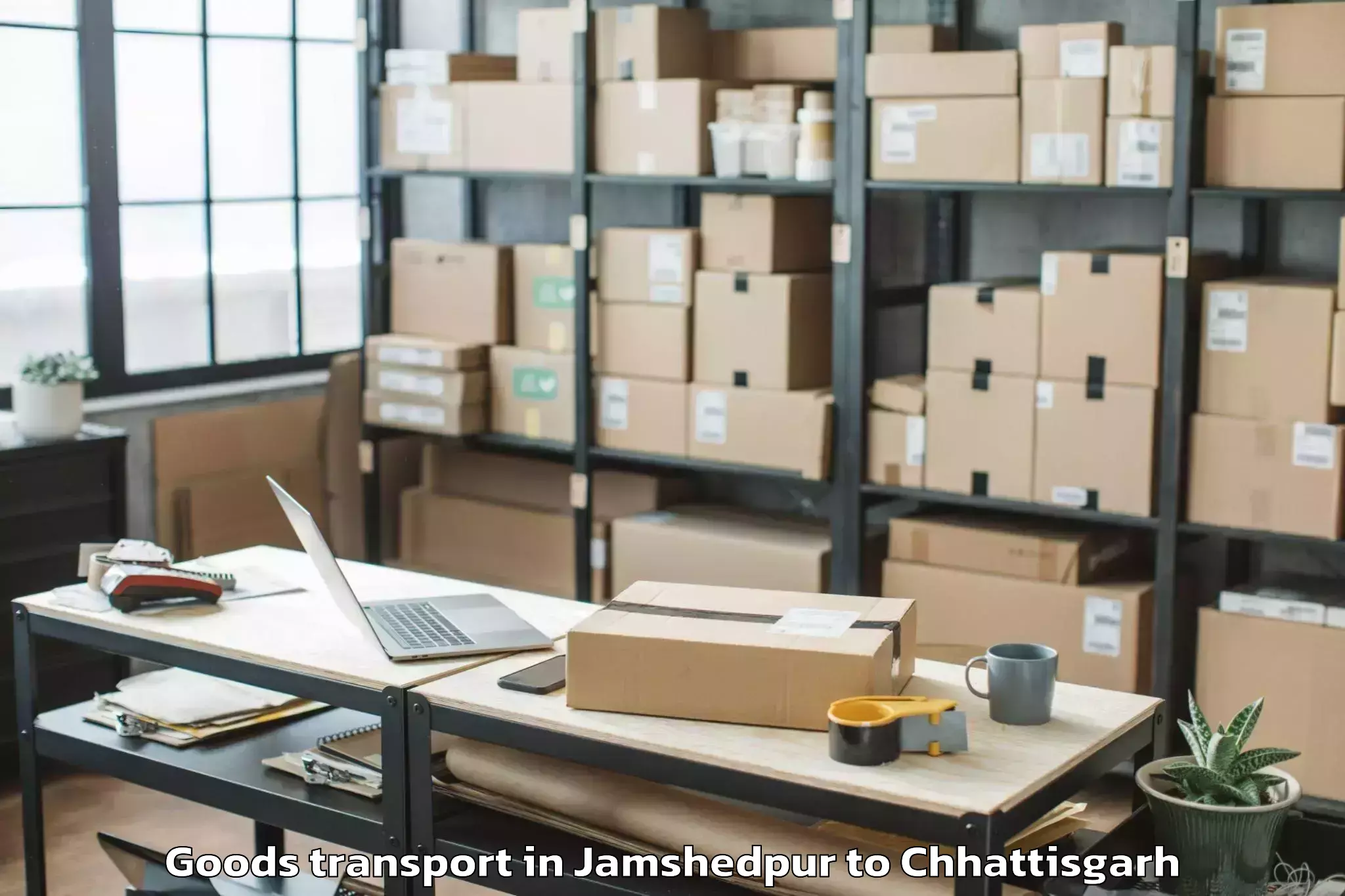 Jamshedpur to Jashpur Goods Transport Booking